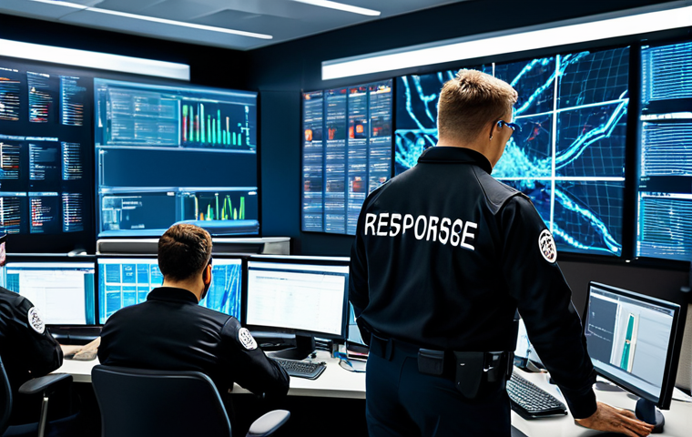 Incident Response Team in Action**

"A diverse cybersecurity incident response team collaborating in a modern security operations center (SOC), analyzing data on multiple screens, fully clothed, appropriate attire, professional environment, safe for work, perfect anatomy, correct proportions, natural pose, realistic, high-resolution."

**