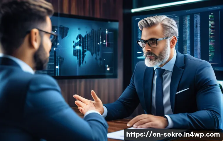 사이버 보안 리더십의 역할과 중요성 - **"A modern, diverse Chief Information Security Officer (CISO) in a sophisticated, well-lit boardroo...